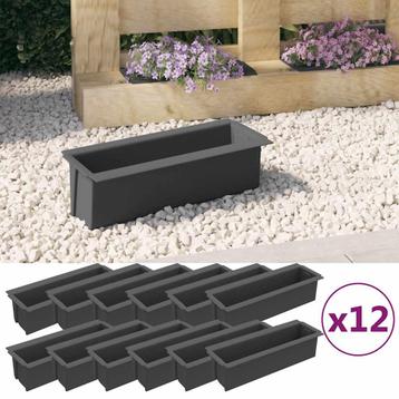 12 st Bloembak balkon plantenbak 60 cm bruin GRATIS BEZORGD! beschikbaar voor biedingen