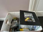 Aquarium 30x30x30 zwart - alles erbij, Dieren en Toebehoren, Ophalen, Gebruikt, Leeg aquarium
