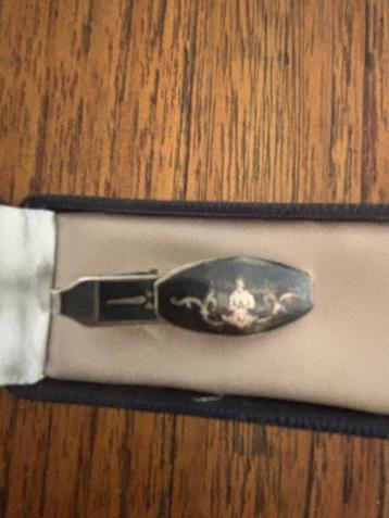 Dasspeld Niello Art Deco Siam Zilver beschikbaar voor biedingen