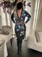 Bloemen print jurk dress zwart blauw wit XL 44 46 NIEUW!, Zwart, Maat 46/48 (XL) of groter, Ophalen of Verzenden, Zo goed als nieuw