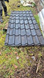 Dakpanplaten, Doe-het-zelf en Verbouw, Dakpannen en Dakbedekking, Gebruikt, Zwart, 15 m² of meer, Metaal