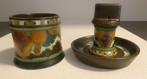 Plateel Arnhem - Isolde - rokers set voorwerpen [1906], Antiek en Kunst, Antiek | Keramiek en Aardewerk, Ophalen