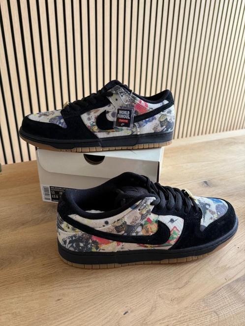 Nike SB Dunk Low Supreme Rammellzee // US11 EU45, Kleding | Heren, Schoenen, Nieuw, Sneakers of Gympen, Zwart, Ophalen of Verzenden