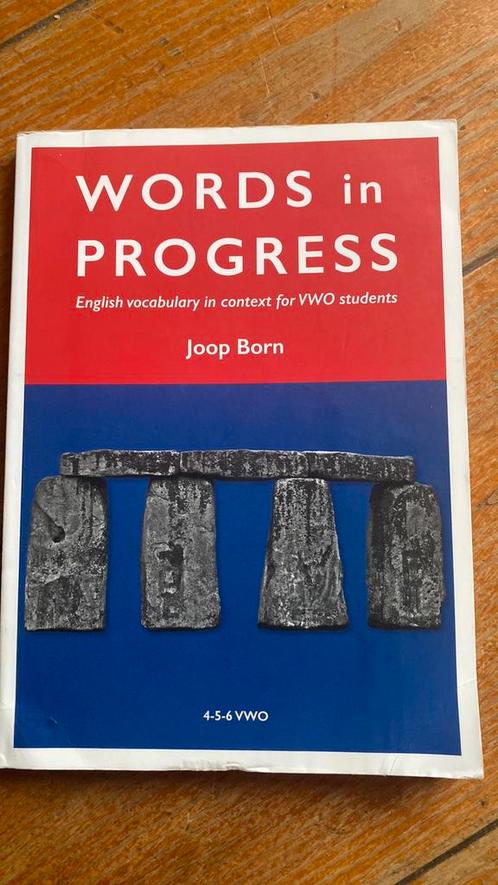 Joop Born - Words in progress, Boeken, Schoolboeken, Engels, VWO, Ophalen of Verzenden