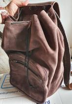 Leren jagerstas tassen rugzak rugtas leer bruin, 40 tot 60 cm, 20 tot 30 cm, Bruin, Ophalen of Verzenden