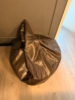 Grote bruine zitzak van imitatieleer, Ophalen, Gebruikt, Bruin, Zitzak