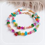 NIEUW! Kleurrijke armbandjes kersje of glasrondellen, Ophalen of Verzenden, Nieuw, Goud
