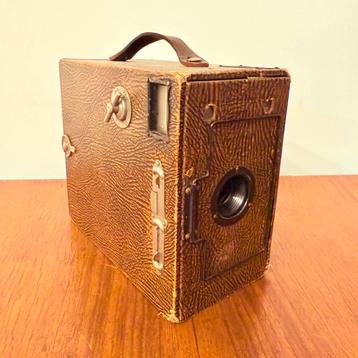 VINTAGE CAMERA ENSIGN 2¼ B BOX CAMERA 1923 ART DECO beschikbaar voor biedingen