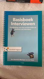 Monique van der Hulst - Basisboek Interviewen, Ophalen of Verzenden, Zo goed als nieuw, Monique van der Hulst; Ben Baarda