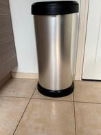 Plastic Afvalemmer met drukknop, Huis en Inrichting, Woonaccessoires | Prullenbakken, Ophalen, Met pedaal, 50 tot 75 cm, Rvs