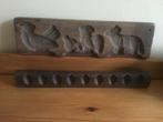 2 oude antieke mallen voor boter of chocolade - pasen, Antiek en Kunst, Ophalen of Verzenden