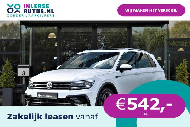 Volkswagen Tiguan 2.0 TSI 4Motion R-line Pano VirtualCockpit, Auto's, Volkswagen, Bedrijf, Lease, Financial lease, Tiguan, 360° camera
