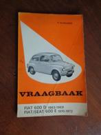 Vraagbaak Fiat 600 D  en Fiat Seat 600 E, Ophalen of Verzenden, Zo goed als nieuw, Algemeen