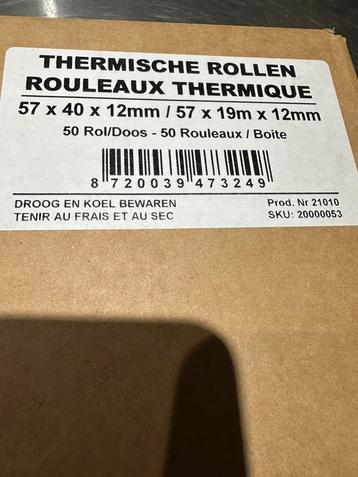 Thermische pin rollen 57x40x12 mm - 50 stuks beschikbaar voor biedingen