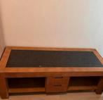 Mooi houten TV meubel met stenen blad., Huis en Inrichting, Ophalen, Zo goed als nieuw