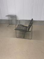 MINIMAL CHIC 70’s style set van 2 fauteuils LIVING DIVANI, Gebruikt, Minder dan 75 cm, Ophalen of Verzenden, 50 tot 75 cm