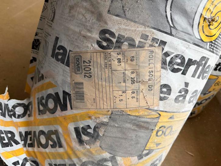 Isover Glaswol - Isolatiemateriaal, Doe-het-zelf en Verbouw, Isolatie en Afdichting, Nieuw, Vloerisolatie, Glaswol, 8 tot 12 cm