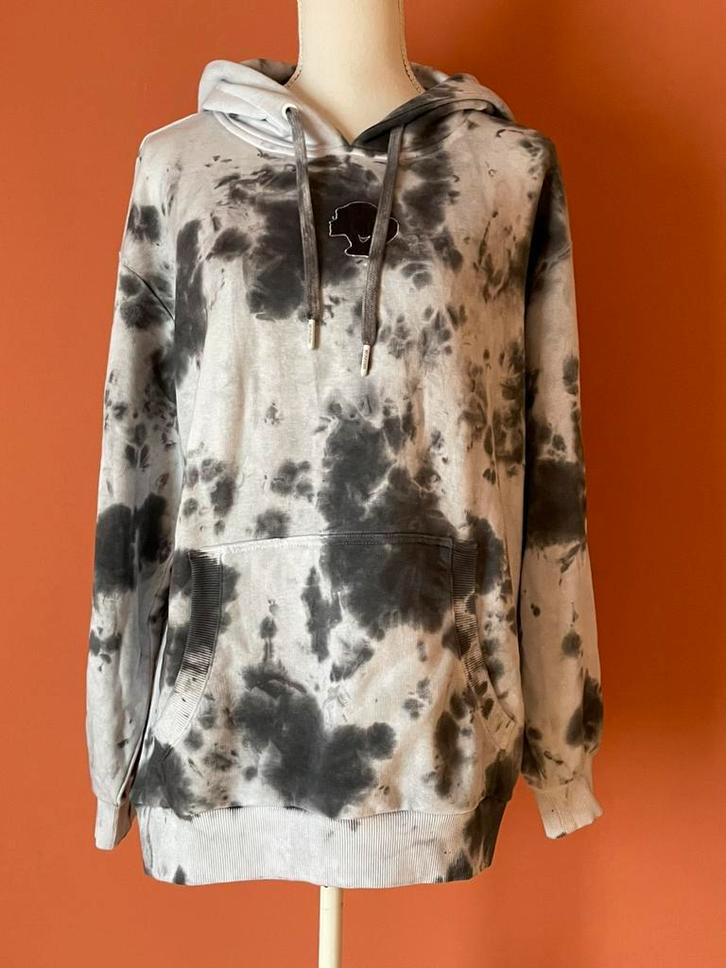 Nieuw! Reinders grijs wit tie dye hoodie trui one size, Kleding | Dames, Truien en Vesten, Nieuw, Maat 36 (S), Grijs, Verzenden