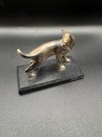 Verzilverde dieren materiaal puur tin, Ophalen of Verzenden, Zo goed als nieuw, Beeldje of Figuurtje