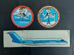 3 stickers van de NLM Cityhopper (ST8), Ophalen of Verzenden, Gebruikt, Patch, Badge of Embleem