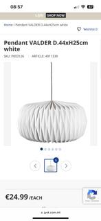 Lamp Jysk, Huis en Inrichting, Lampen | Hanglampen, Ophalen of Verzenden, Nieuw, Minder dan 50 cm
