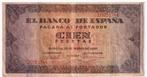 Spanje, 100 Pesetas, 1938, p113, Postzegels en Munten, Bankbiljetten | Europa | Niet-Eurobiljetten, Los biljet, Overige landen
