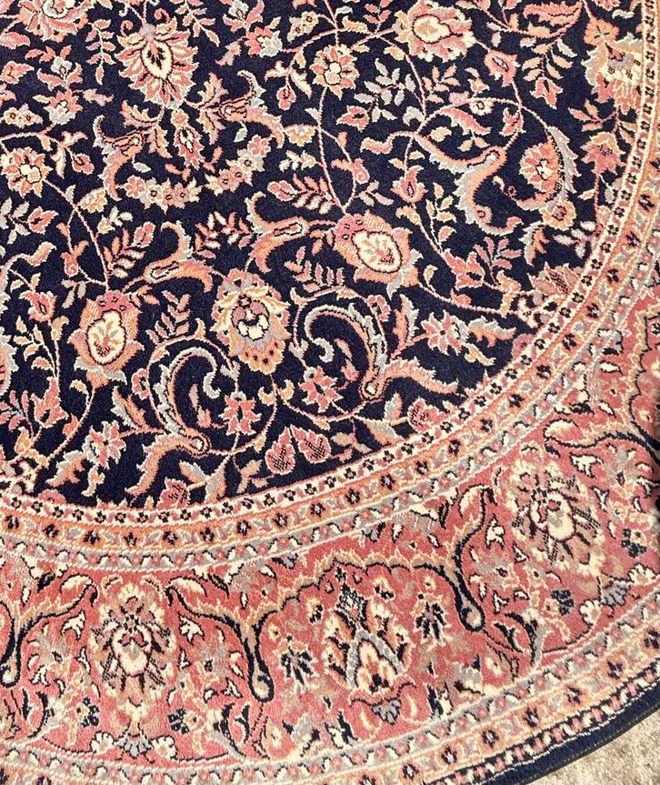Vintage XXL Louis de Poortere ronde vloerkleden 240 cm, Huis en Inrichting, Stoffering | Tapijten en Kleden, Gebruikt, 200 cm of meer