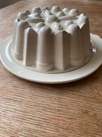 Puddingvorm sociëte Maastricht met schotel, Antiek en Kunst, Ophalen of Verzenden