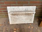 Marmeren achterwand wastafel met plato, Ophalen of Verzenden, Zo goed als nieuw