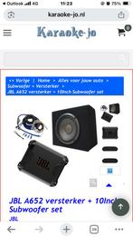JBL A652 versterker + 10Inch Subwoofer set, Auto diversen, Ophalen of Verzenden, Zo goed als nieuw