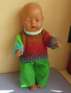 Poppenkleertjes poppenkleding Baby pop 40-43c gebreide set44, Ophalen of Verzenden, Nieuw, Babypop