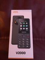 Prepaid met simkaart Uniwa gsm v2000 nieuw, Telecommunicatie, Mobiele telefoons | Overige merken, Overige modellen, Nieuw, Ophalen of Verzenden