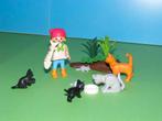 Playmobil meisje met poezen, Ophalen of Verzenden, Zo goed als nieuw, Complete set