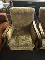 oud zitje 3 stoelen en 1 bankje, Ophalen of Verzenden, Zo goed als nieuw, 75 tot 100 cm