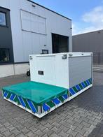 Gesloten opbouwcontainer met laadplatform, Ophalen
