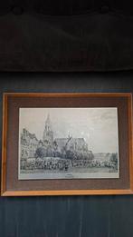 Gravure Arnhem Markt 1870, Ophalen of Verzenden