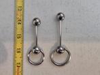 Tongpiercing set van 6 piercing bdsm, Verzenden, Zo goed als nieuw, Staal, Tongpiercing