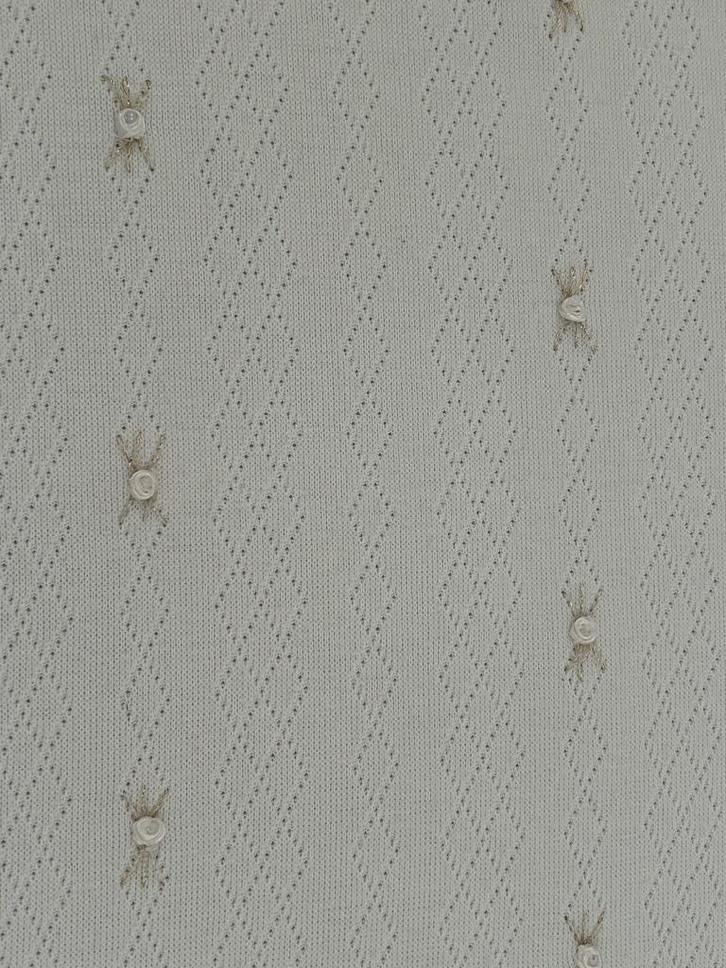 Elegant Gebreid Zacht Babydekentje, Crème/Gebroken wit., Kinderen en Baby's, Dekens, Slaapzakjes en Inbakerproducten, Zo goed als nieuw