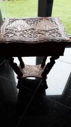 Indonesich teak houten naaitafeltje/inzetbak/knopenpot, Ophalen