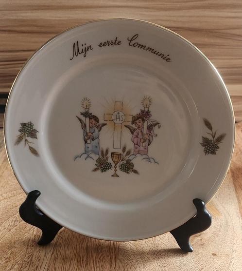Porseleinen bord - Mijn Eerste Communie - Kronester Bavaria, Antiek en Kunst, Antiek | Religie, Ophalen of Verzenden