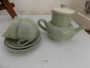 Gouda regina holland keramiek theeset losse thee en kopjes beschikbaar voor biedingen