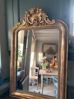 Antieke franse spiegel met schelpkuifje bladgoud, Ophalen