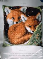 Cado vervaco borduurpakket kussen, 2 vosje 175, Ophalen of Verzenden, Nieuw, Handborduren, Borduurpakket