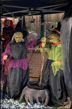 2 heksen met ketel, Ophalen of Verzenden, Halloween of Griezel