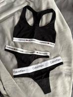 Tommy hilfigher bralette en string + calvin klein string, Ophalen of Verzenden, Zwart, String