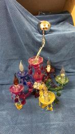 vrolijke hanglamp kinderkamer gekleurd kleurig kroonluchter, Kunststof, Gebruikt, 50 tot 75 cm, Ophalen