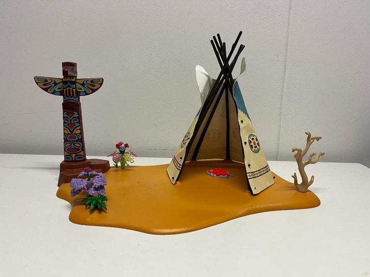 Western nr 75: Indianen Tipi Wigwam 4012 Indiaan 3870 3878, Kinderen en Baby's, Speelgoed | Playmobil, Gebruikt, Los playmobil