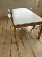 Pastoe eettafel met 4 designstoelen, Huis en Inrichting, Complete eetkamers, Ophalen, Gebruikt, Vintage, 4 tot 6 stoelen