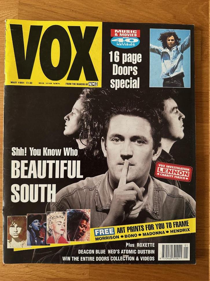 Muziekmagazine VOX mei 1991 (o.a. Pink Floyd, Doors, Band), Boeken, Muziek, Zo goed als nieuw, Ophalen