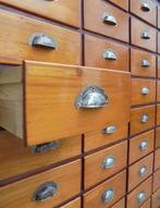 ladekast papierkast apothekerskast winkelkast, 100 tot 150 cm, 5 laden of meer, Ophalen of Verzenden, Zo goed als nieuw